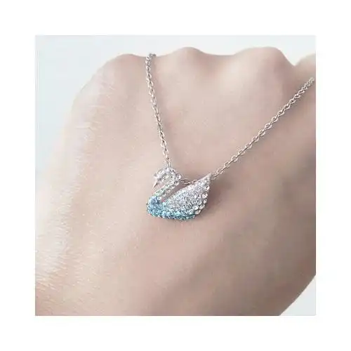 香港直邮swarovski施华洛世奇女士小号蓝天天鹅蓝色项链项链