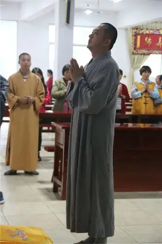 电影《大唐玄奘》总策划兼佛学顾问心海法师在南海禅寺作讲座