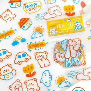 ins风手绘涂鸦卡通水杯贴画 手帐日记装饰素材diy贴纸可爱少女心手机