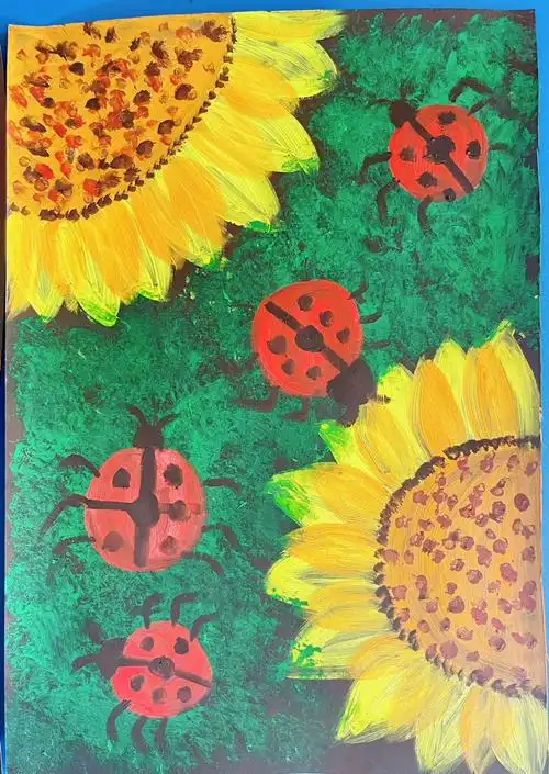 美术作品向日葵