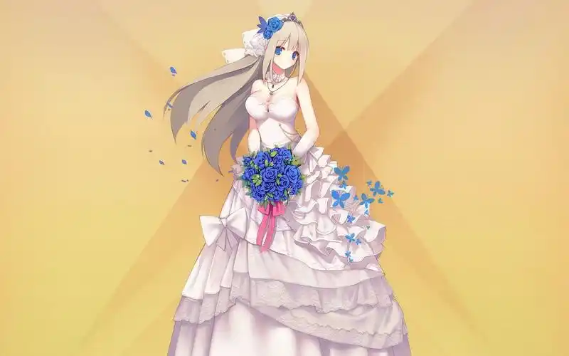 【战舰少女r】列克星敦(cv-2) 换装——love blue