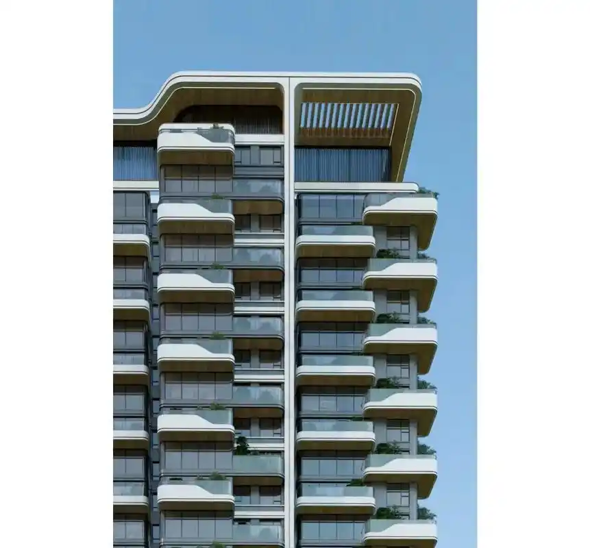 建筑立面语汇-横向线条.第四代住宅立面设计,普遍还是以横向线 - 抖音