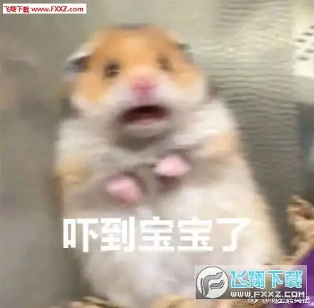 惊恐的小仓鼠表情包