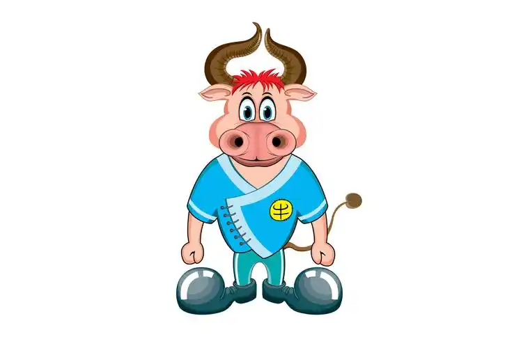 牛 卡通牛 漫画牛 大角牛