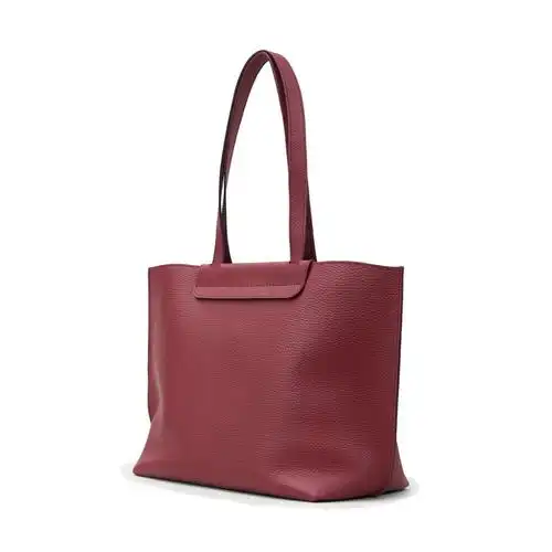 【情人节】tods托德斯奢侈品 tods女包手提包光滑皮质双提手中号购物