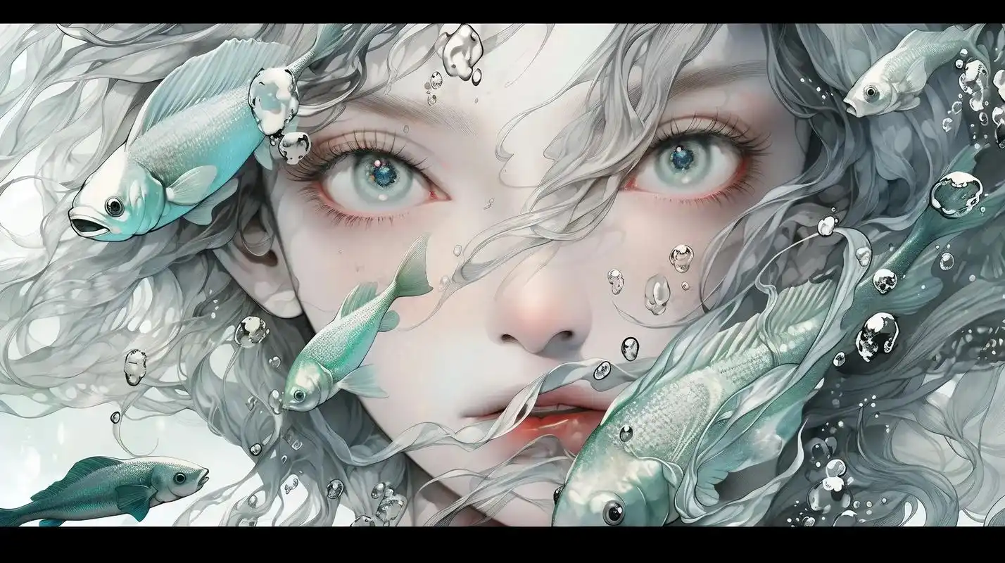 "曰鲛人,其出没于大海之中,独具奇姿.其形如人而 - 抖音