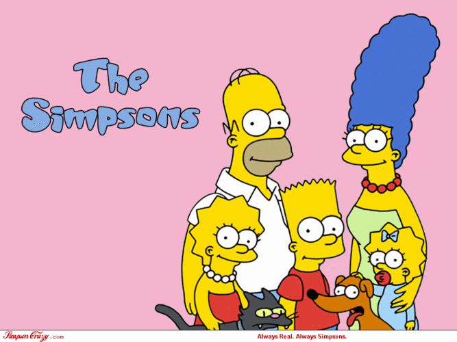 the simpsons family picture