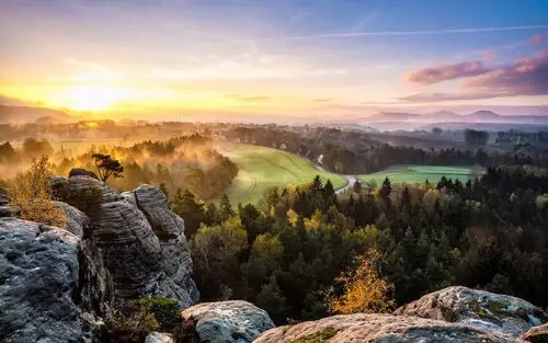 唯美日出自然景色图片电脑壁纸