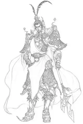 吕布素描简笔画吕布简笔画三国英雄吕布人物简笔画步骤图片大全王者