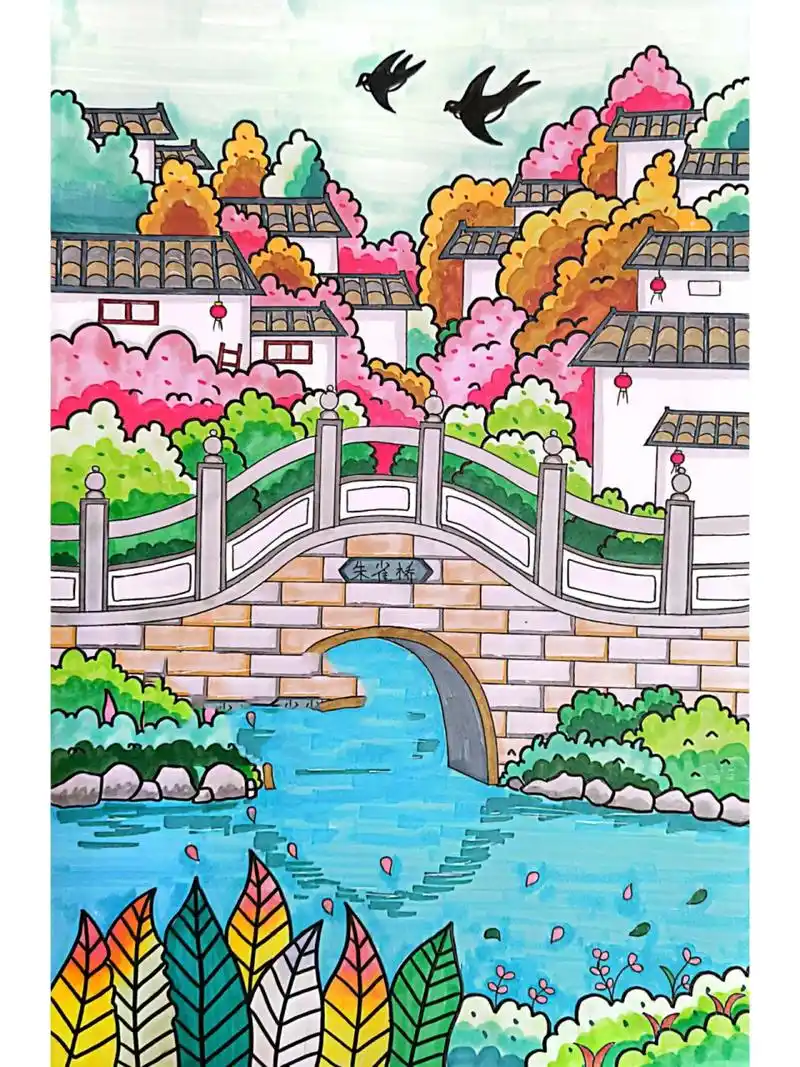 朱雀桥风景画96