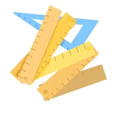 卡通手绘教师节电教尺子素材