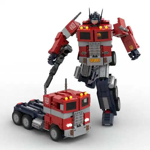 studio拼乐高10302变形金刚擎天柱