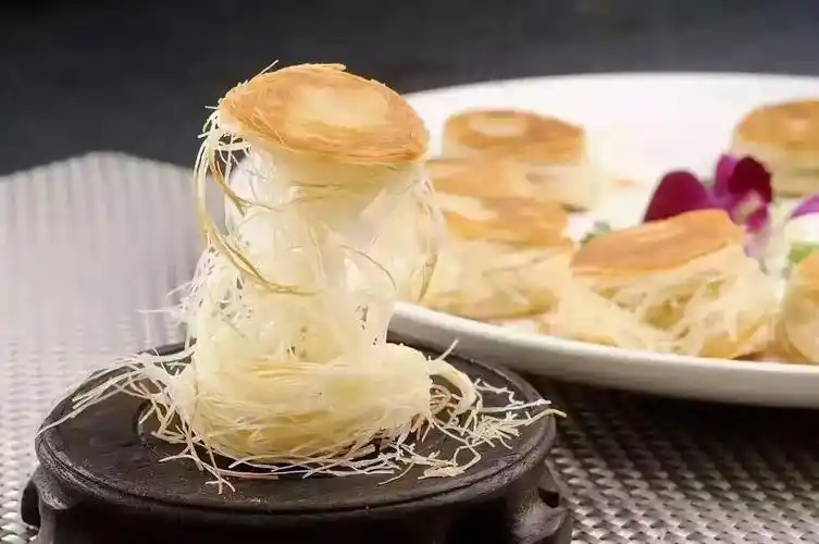 千丝饼 金丝饼 豆沙馅 创意点心 酒店餐饮咖啡厅用 10只/袋