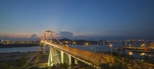 风光摄影海沧大桥夜景