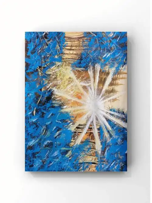 傍晚是蓝色与橘色的浪漫