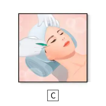 vantablack皮肤管理会所背景墙装饰画美容院spa美妆美体壁画微整形