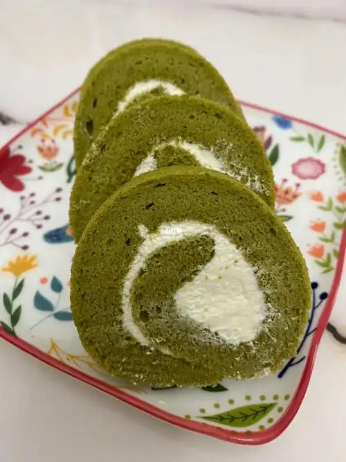 抹茶奶油蛋糕原色原图