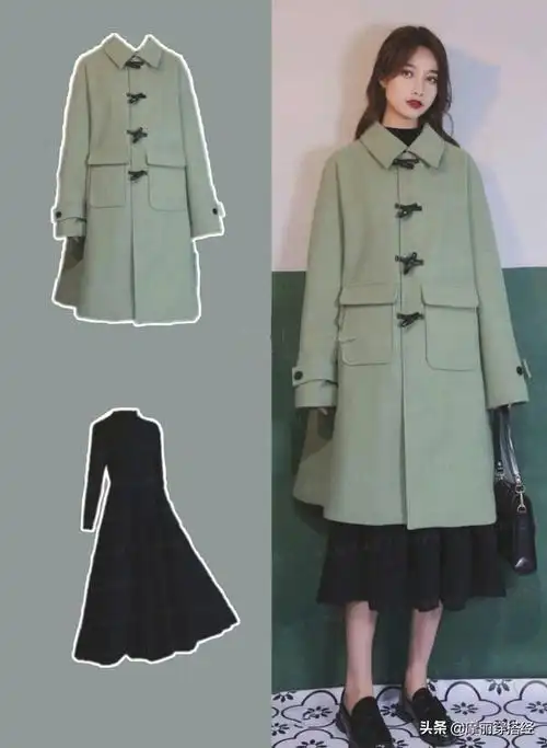 不走寻常路甩开大家都爱的粉色冬季就选绿色穿搭青春活力