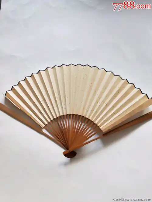 90年代老宣纸空白扇子_宣纸_图片欣赏_收藏价格_7788连环画