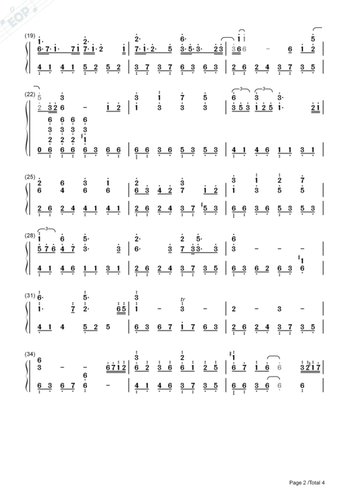 醉梦前尘钢琴简谱