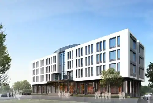 现代多层办公楼效果图