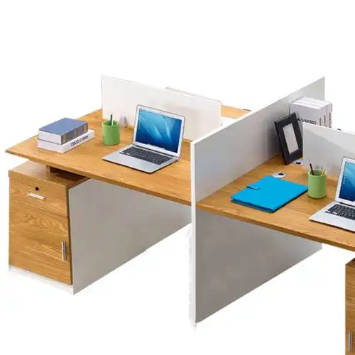 巴洛卡现代板式办公桌24米四人位办公桌电脑桌