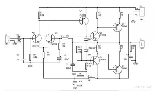 锗管输出功放电路