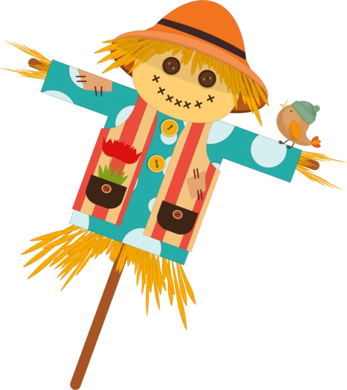 卡通可爱稻草人图片