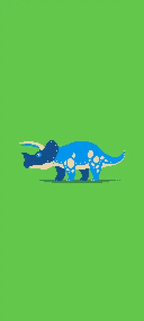 小清新像素恐龙手机壁纸