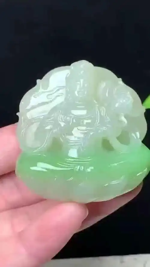 极品和田翠玉观音欣赏