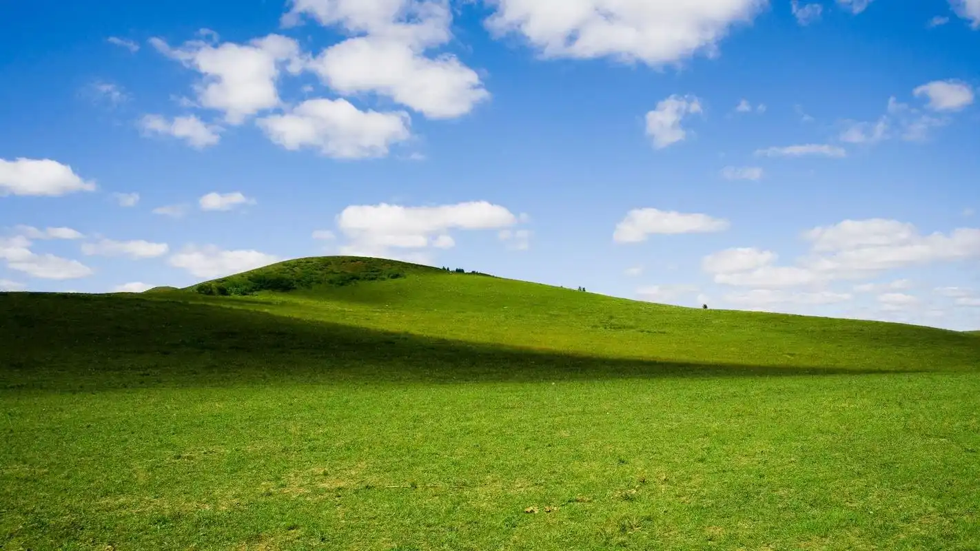 绿色护眼蓝天草地桌面壁纸下载 第二辑高清大图预览1920x1080_风景