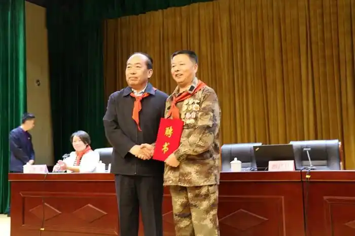 济南市章丘区关工委邀请战斗英雄都昌林作红色英模事迹报告会