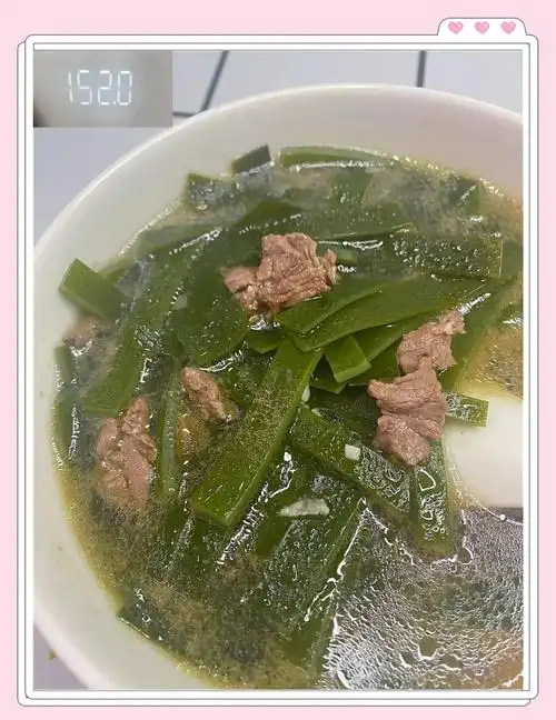 海带牛肉汤减脂午餐