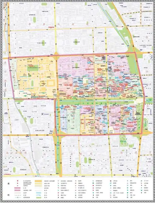 北京海淀区花园路街道社区分布图高清版