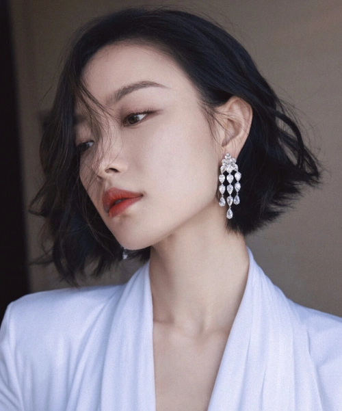 倪妮短发发型图片女生短发教科书范本