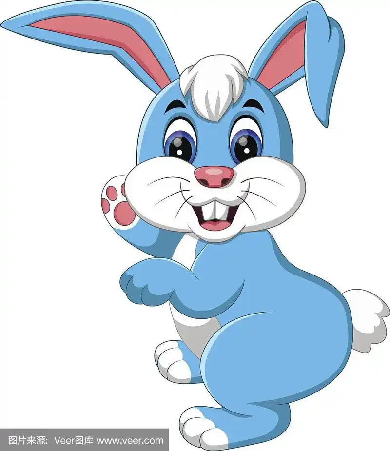 兔子,可爱的,小兔子,动画片,野餐篮