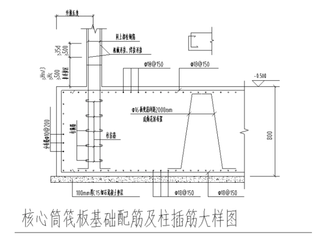 附件内含:结构设计总说明,筏板基础平面图,墙柱平法施工图,梁平法