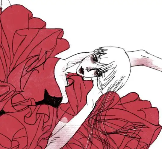 好喜欢这个裙子的形状,像罂粟花-静库