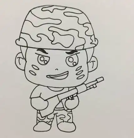 兵简笔画-简笔画-369作文网