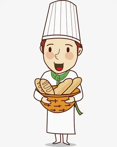 简约手绘红色餐饮厨师帽子图标元素