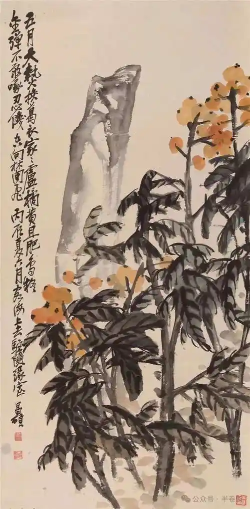 "文人画最后的高峰"——吴昌硕花鸟画作品