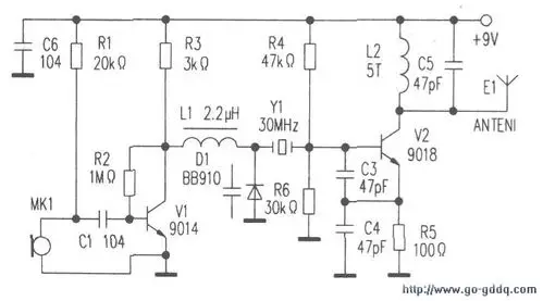 一种调频无线话筒的制作