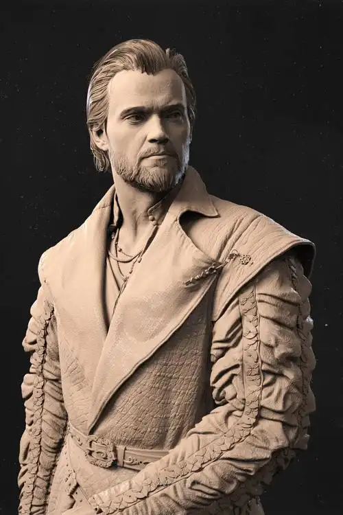 欧美中世纪男性角色高模制作(白模渲染)——bbc罗什福尔2017