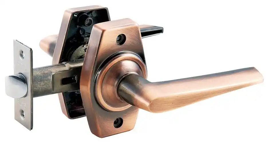 马自六 更换简单 门锁 gate 操作锁 铜色 10701