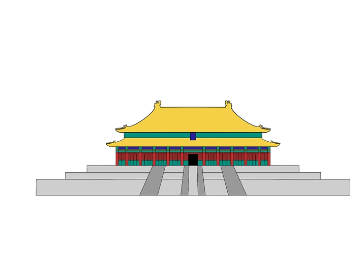 扁平故宫太和殿
