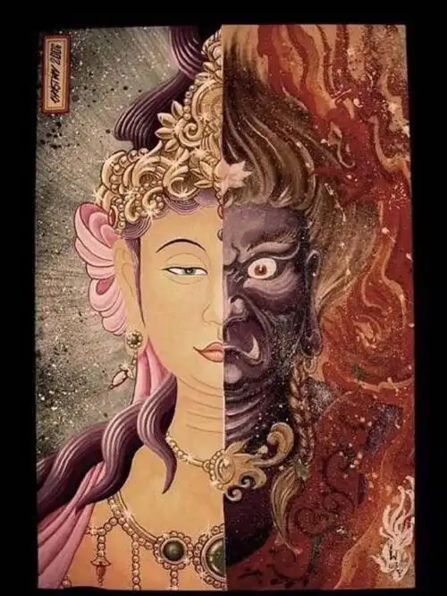 幸福佛魔不离自心最强大的敌人不在外就是我们自己