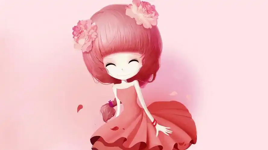 >电脑壁纸>动漫卡通>卡通明星>可爱卡通花花姑娘>可爱壁纸 花花姑娘