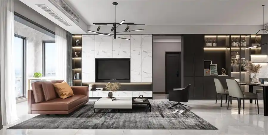 电视墙装修效果图2022新款