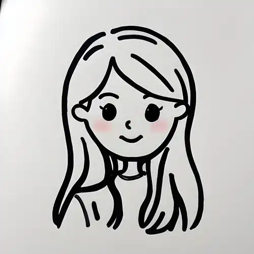 简笔画自画像女生
