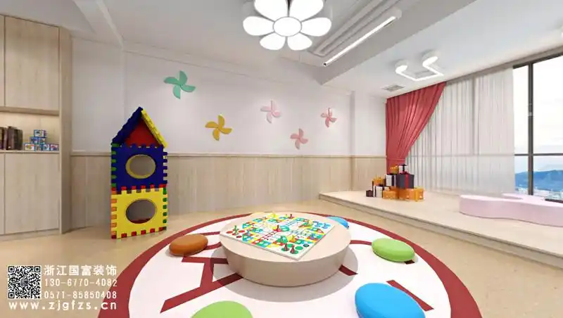 嘉兴幼儿托管机构装修设计效果图_浙江国富装饰